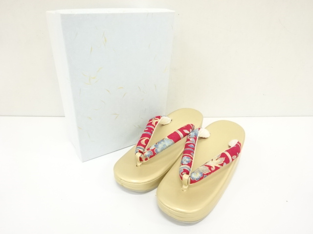 新品　未使用品　岡重　京友禅　鼻緒　草履(24センチ)